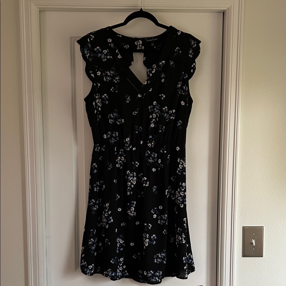 41 Hawthorn Black Floral Mini Dress
